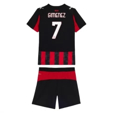 AC Milan Børn Gimenez 7 Hjemmebanetrøje 2025-26 Fodboldsæt