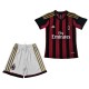 AC Milan Børn Hjemmebanetrøje Retro 2013-14 Fodboldsæt