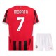 AC Milan Børn Morata 7 Hjemmebanetrøje 2024-25 Fodboldsæt