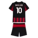 AC Milan Børn Rafa Leão 10 Hjemmebanetrøje 2025-26 Fodboldsæt