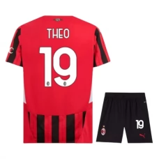 AC Milan Børn Theo 19 Hjemmebanetrøje 2024-25 Fodboldsæt