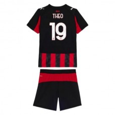 AC Milan Børn Theo 19 Hjemmebanetrøje 2025-26 Fodboldsæt