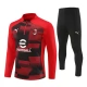 AC Milan Børn Træningssæt 2024-25 - 1-4 Zip Rød