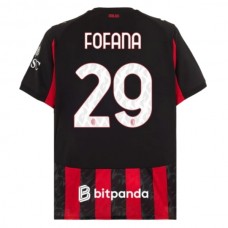 AC Milan Fofana 29 Hjemmebanetrøje 2025-26 Fodboldsæt