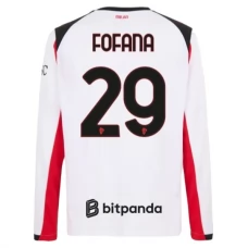 AC Milan Fofana 29 Udebanetrøje 2025-26 Langærmet Fodboldsæt
