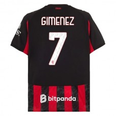 AC Milan Gimenez 7 Hjemmebanetrøje 2025-26 Fodboldsæt