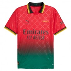 AC Milan Hjemmebanetrøje Off-White Red 2025-26 Fodboldsæt