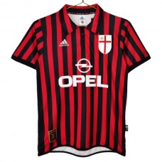 AC Milan Hjemmebanetrøje Retro 1999-00 Fodboldsæt