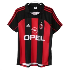 AC Milan Hjemmebanetrøje Retro 2000-02 Fodboldsæt