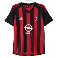 AC Milan Hjemmebanetrøje Retro 2002-03 Fodboldsæt