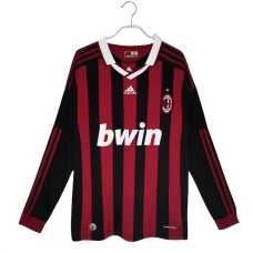 AC Milan Hjemmebanetrøje Retro 2009-10 Langærmet Fodboldsæt