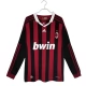 AC Milan Hjemmebanetrøje Retro 2009-10 Langærmet Fodboldsæt