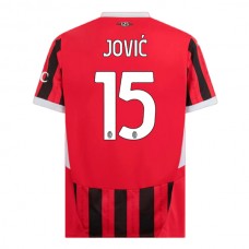AC Milan Jović 15 Hjemmebanetrøje 2024-25 Fodboldsæt