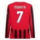 AC Milan Morata 7 Hjemmebanetrøje 2024-25 Langærmet Fodboldsæt