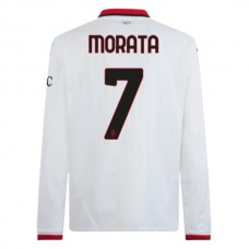 AC Milan Morata 7 Udebanetrøje 2024-25 Langærmet Fodboldsæt
