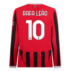 AC Milan Rafa Leão 10 Hjemmebanetrøje 2024-25 Langærmet Fodboldsæt