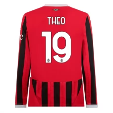 AC Milan Theo 19 Hjemmebanetrøje 2024-25 Langærmet Fodboldsæt