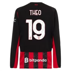 AC Milan Theo 19 Hjemmebanetrøje 2025-26 Langærmet Fodboldsæt