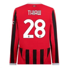 AC Milan Thiaw 28 Hjemmebanetrøje 2024-25 Langærmet Fodboldsæt