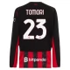 AC Milan Tomori 23 Hjemmebanetrøje 2025-26 Langærmet Fodboldsæt