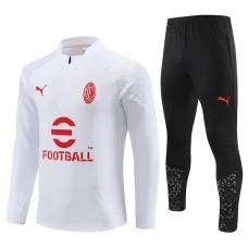 AC Milan Træningssæt 2023-24 - 1-4 Zip Hvid