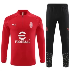 AC Milan Træningssæt 2023-24 - 1-4 Zip Rød