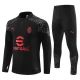 AC Milan Træningssæt 2023-24 - 1-4 Zip Sort