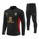 AC Milan Træningssæt 2024-25 - 1-4 Zip Sort