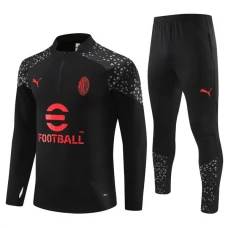 AC Milan Træningssæt Børn 2023-24 - 1-4 Zip Sort
