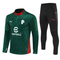 AC Milan Træningssæt Børn 2025-26 - 1-4 Zip Grøn