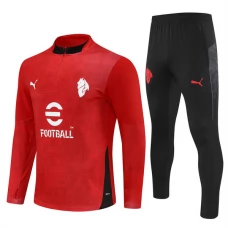 AC Milan Træningssæt Børn 2025-26 - 1-4 Zip Rød