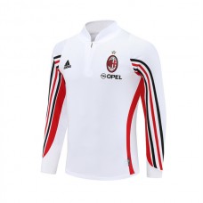 AC Milan Træningstrøje 2003-04 - 1-4 Zip Retro Hvid