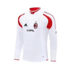 AC Milan Træningstrøje 2004-05 - 1-4 Zip Retro Hvid