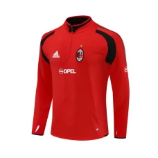 AC Milan Træningstrøje 2004-05 - 1-4 Zip Retro Rød