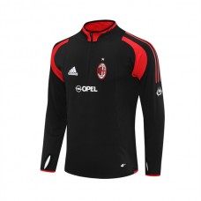 AC Milan Træningstrøje 2004-05 - 1-4 Zip Retro Sort