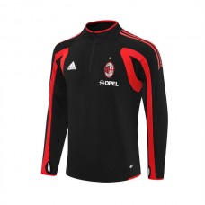 AC Milan Træningstrøje 2005-06 - 1-4 Zip Retro Sort