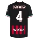 AC Milan Trøje 2022-23 Bennacer 4 Hjemmebanetrøje