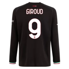 AC Milan Trøje 2022-23 Giroud 9 Langærmet Hjemmebanetrøje