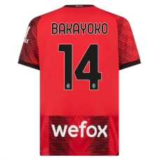 AC Milan Trøje 2023-24 Bakayoko 14 Hjemmebanetrøje