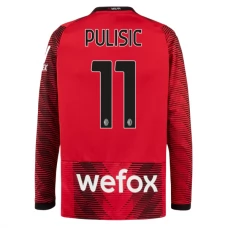 AC Milan Trøje 2023-24 Christian Pulisic 11 Langærmet Hjemmebanetrøje