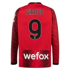 AC Milan Trøje 2023-24 Giroud 9 Langærmet Hjemmebanetrøje