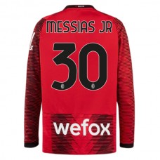 AC Milan Trøje 2023-24 Lionel Messias Jr 30 Langærmet Hjemmebanetrøje