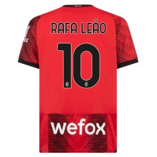 AC Milan Trøje 2023-24 Rafa Leao 10 Hjemmebanetrøje