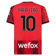AC Milan Trøje 2023-24 Rafa Leao 10 Hjemmebanetrøje