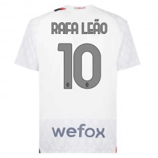 AC Milan Trøje 2023-24 Rafa Leao 10 Udebanetrøje