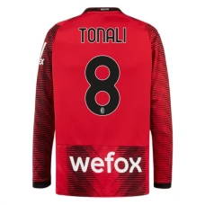 AC Milan Trøje 2023-24 Tonali 8 Langærmet Hjemmebanetrøje