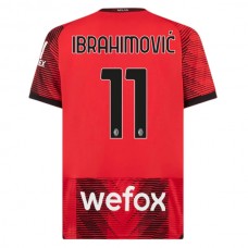 AC Milan Trøje 2023-24 Zlatan Ibrahimović 11 Hjemmebanetrøje