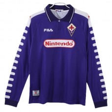 ACF Fiorentina Hjemmebanetrøje Retro 1998-99 Langærmet Fodboldsæt