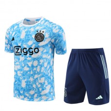 AFC Ajax Træningstrøje Sæt 2023-24 - Blå Camouflage
