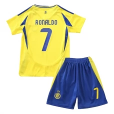 Al Nassr FC Børn Ronaldo 7 Hjemmebanetrøje 2024-25 Fodboldsæt